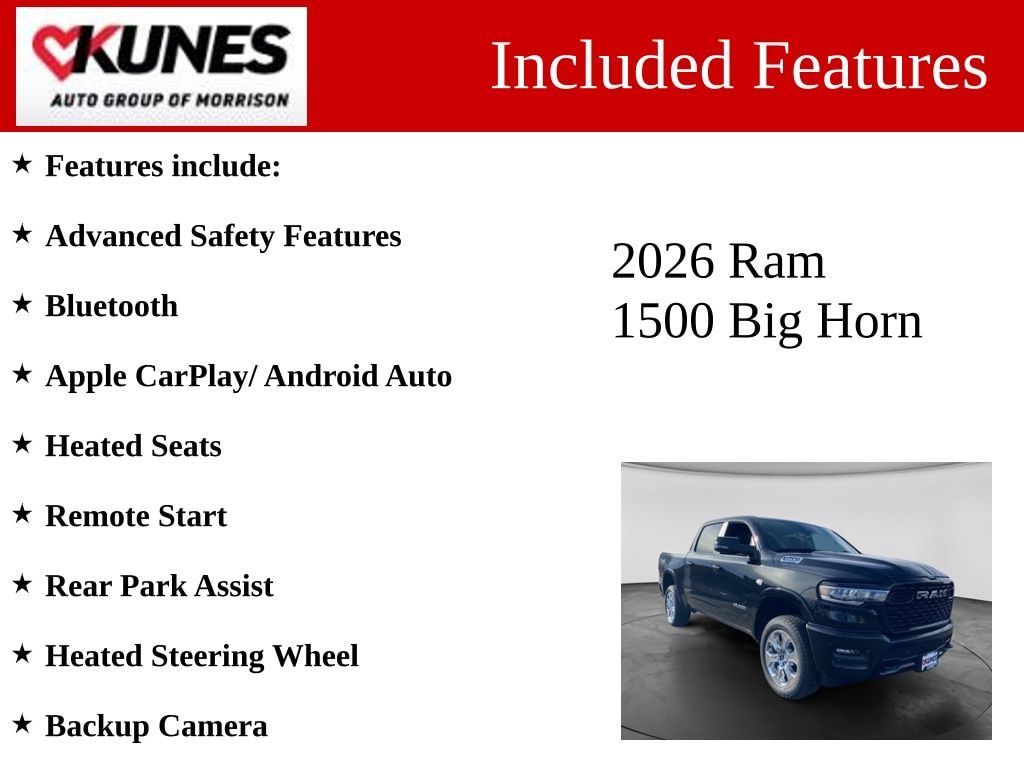 New 2026 Ram 1500 Big Horn/Lone Star Pickup