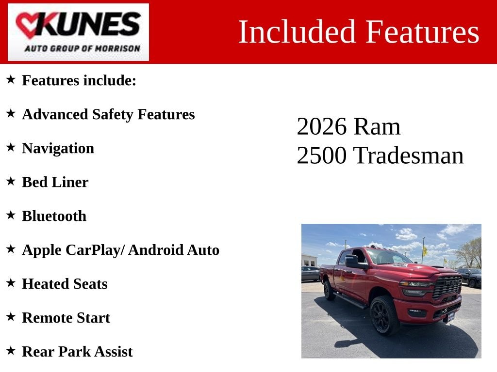 New 2026 Ram 2500 Tradesman Pickup