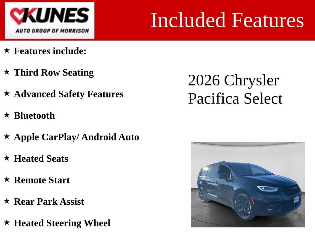 New 2026 Chrysler Pacifica Select Passenger Van