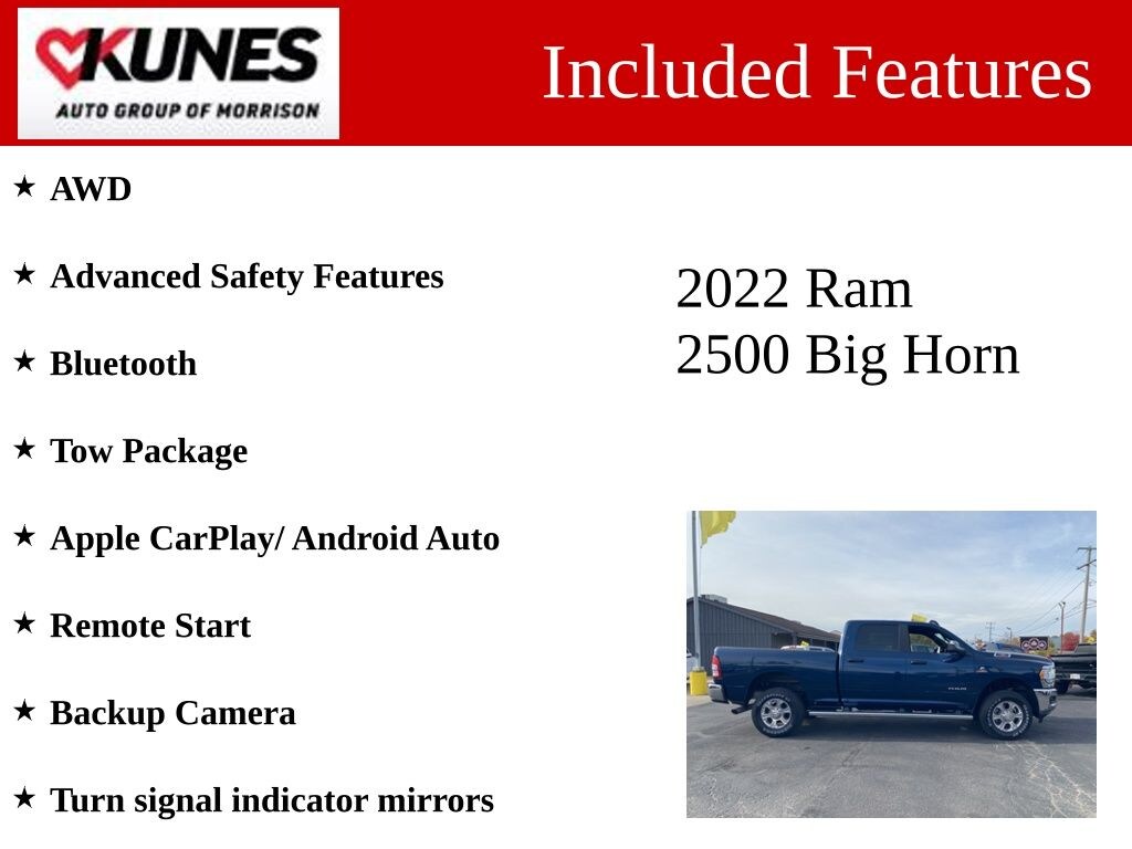Used 2022 Ram 2500 Big Horn Truck