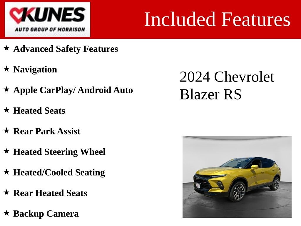 Used 2024 Chevrolet Blazer RS SUV