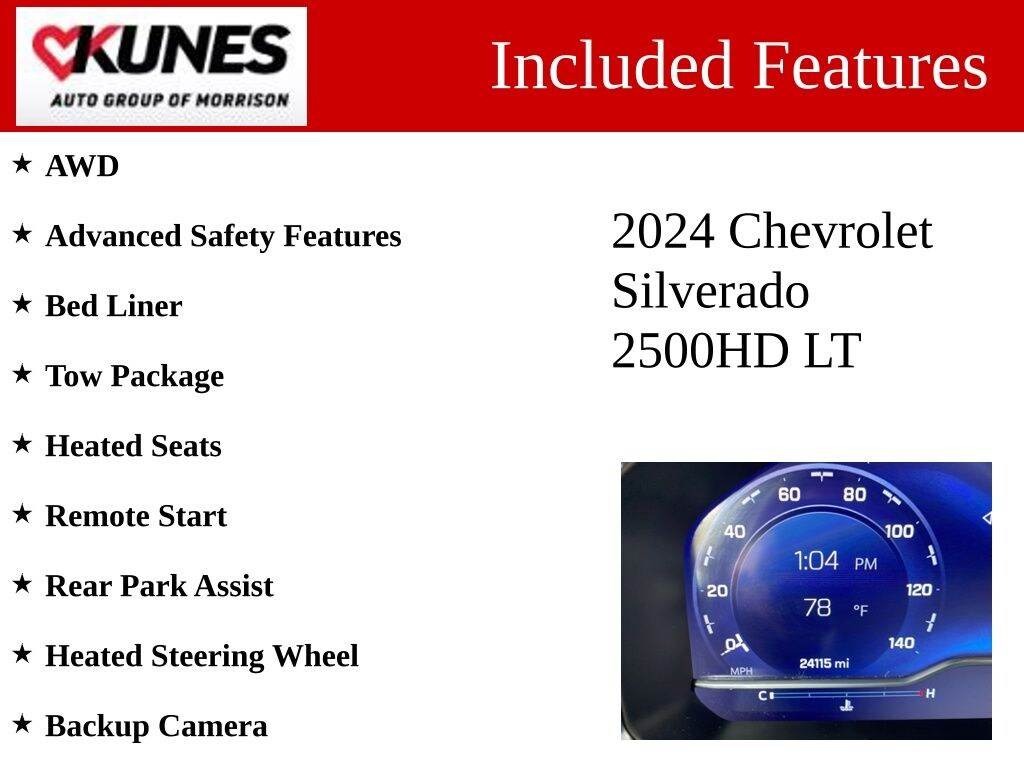 Used 2024 Chevrolet Silverado 2500HD LT Truck