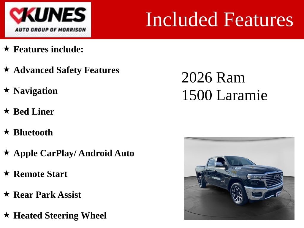 New 2026 Ram 1500 Laramie Pickup