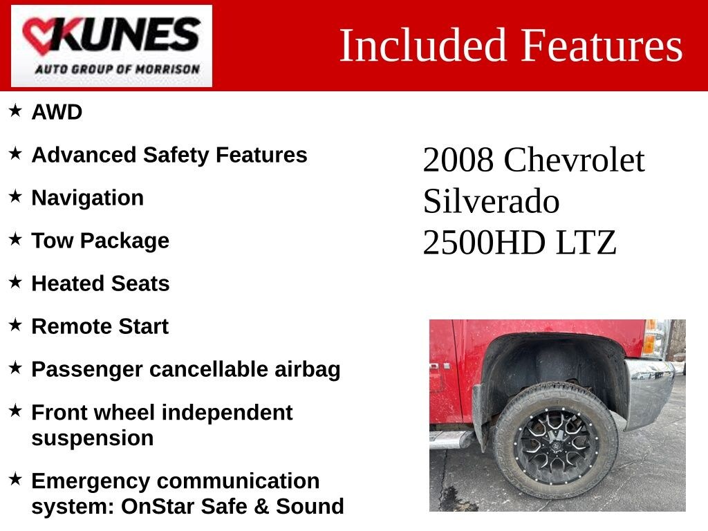 Used 2008 Chevrolet Silverado 2500HD LTZ Truck
