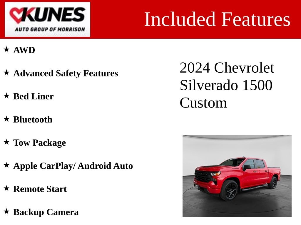 Used 2024 Chevrolet Silverado 1500 Custom Truck