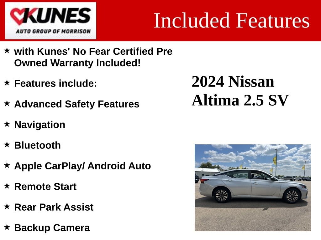 Used 2024 Nissan Altima 2.5 SV Sedan
