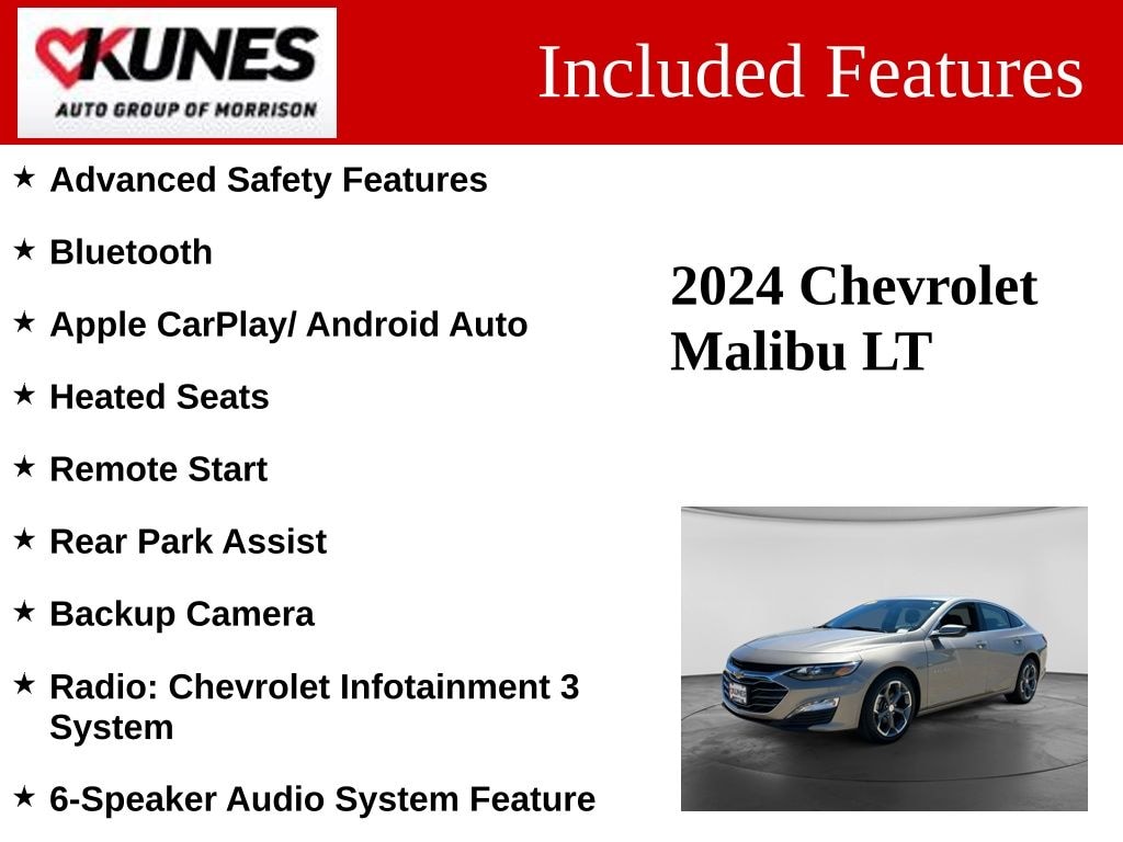Used 2024 Chevrolet Malibu LT 1LT Sedan