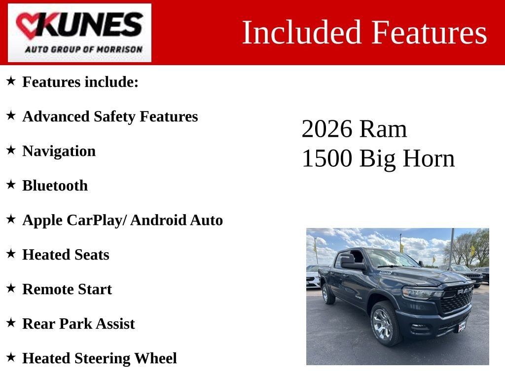 New 2026 Ram 1500 Big Horn/Lone Star Pickup