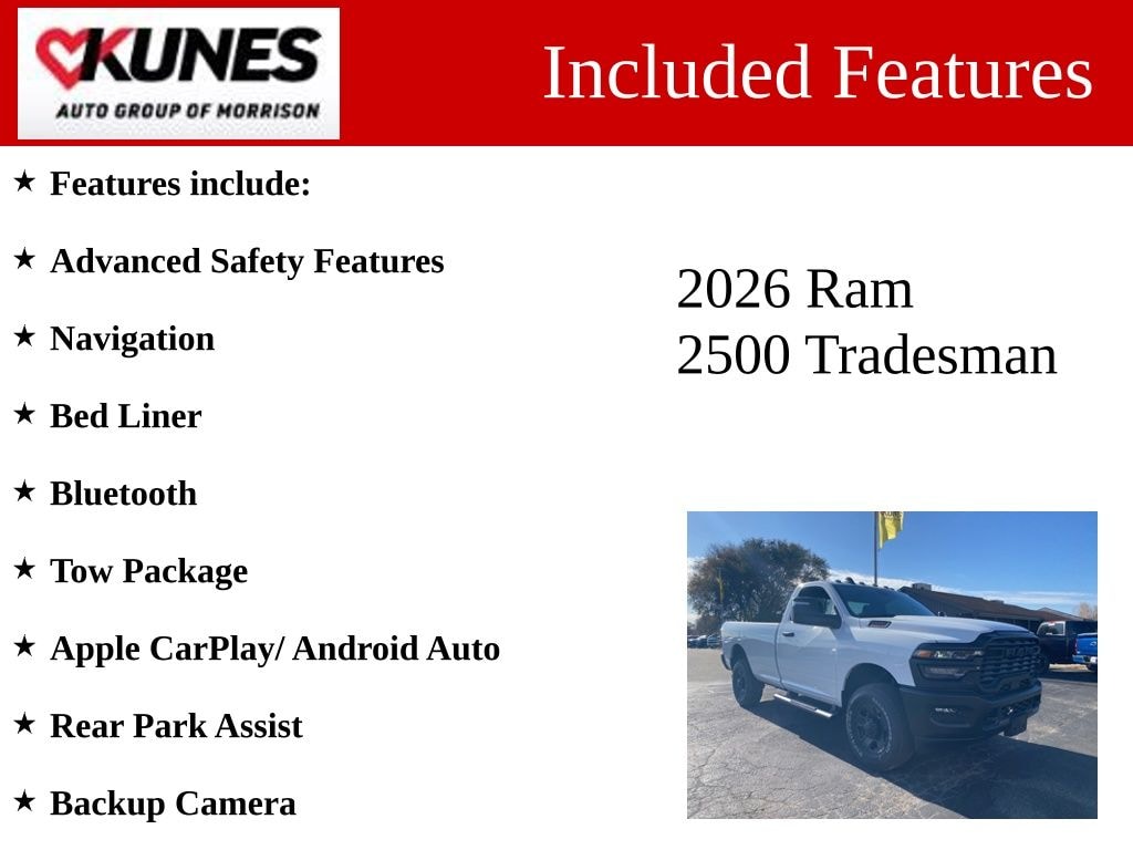 New 2026 Ram 2500 Tradesman Pickup