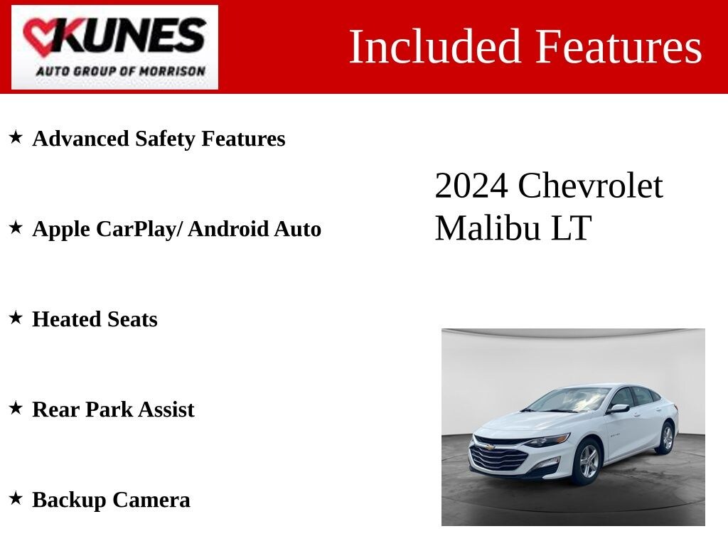 Used 2024 Chevrolet Malibu LT 1LT Sedan