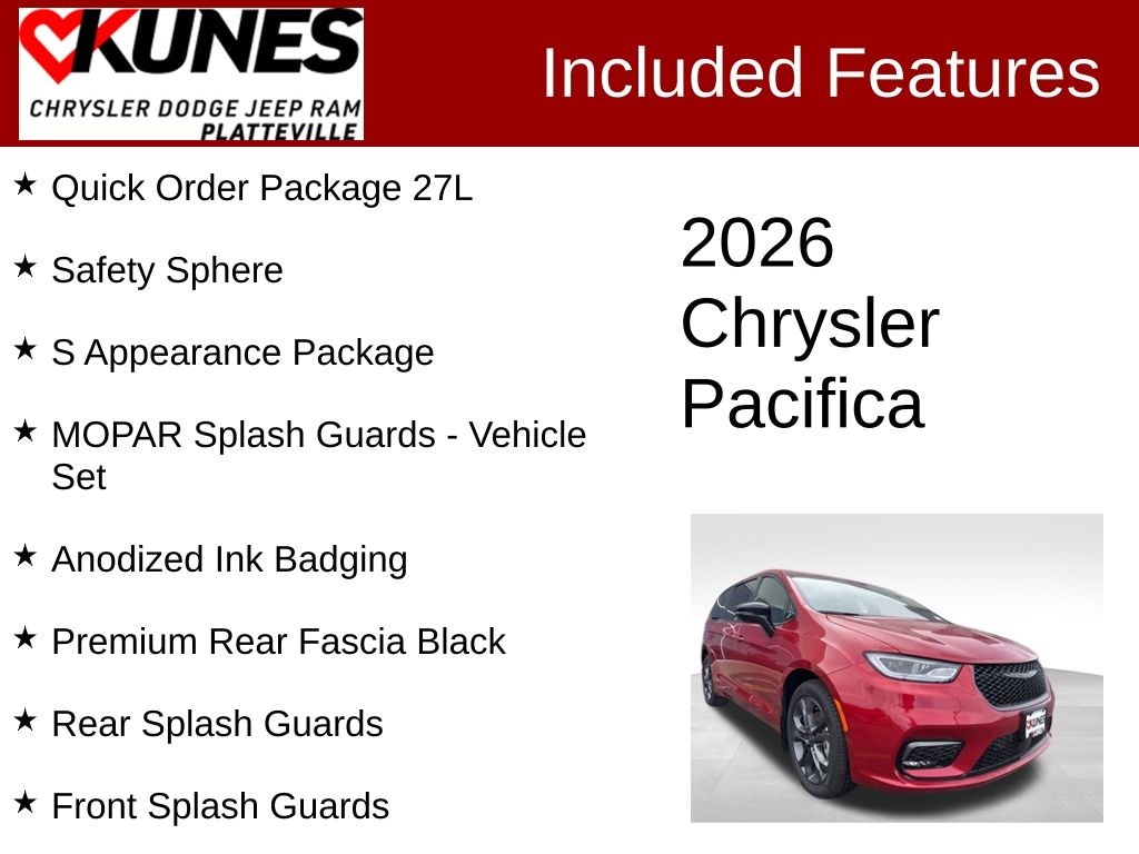 New 2026 Chrysler Pacifica Select Passenger Van