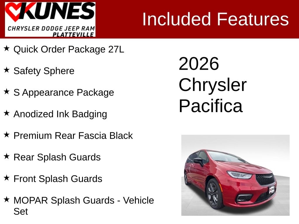 New 2026 Chrysler Pacifica Select Passenger Van