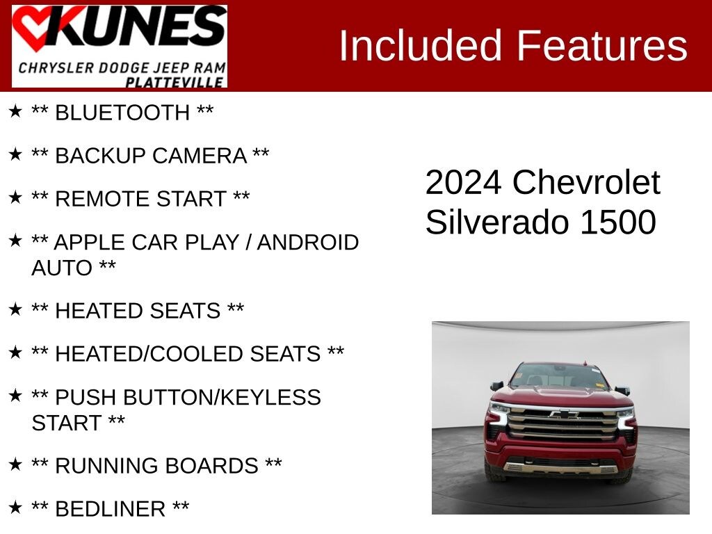 Used 2024 Chevrolet Silverado 1500 High Country Truck