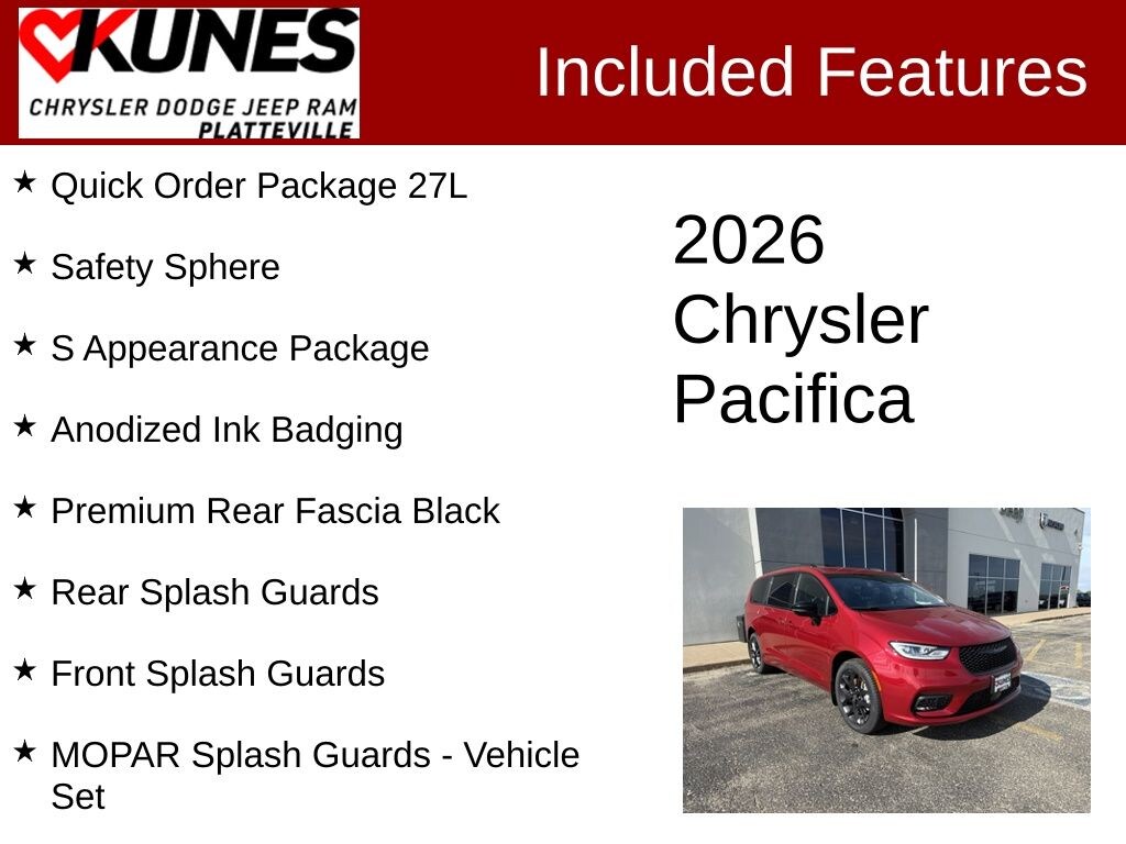 New 2026 Chrysler Pacifica Select Passenger Van