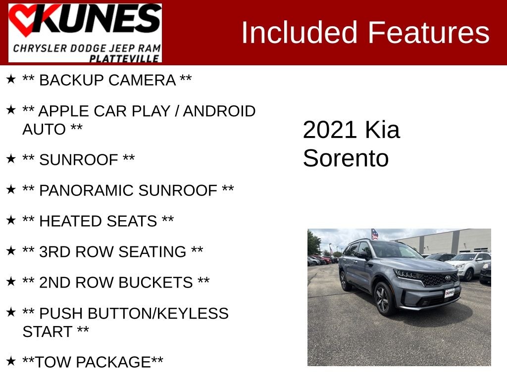 Used 2021 Kia Sorento EX SUV