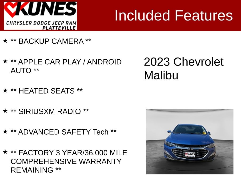 Used 2023 Chevrolet Malibu LT 1LT Sedan