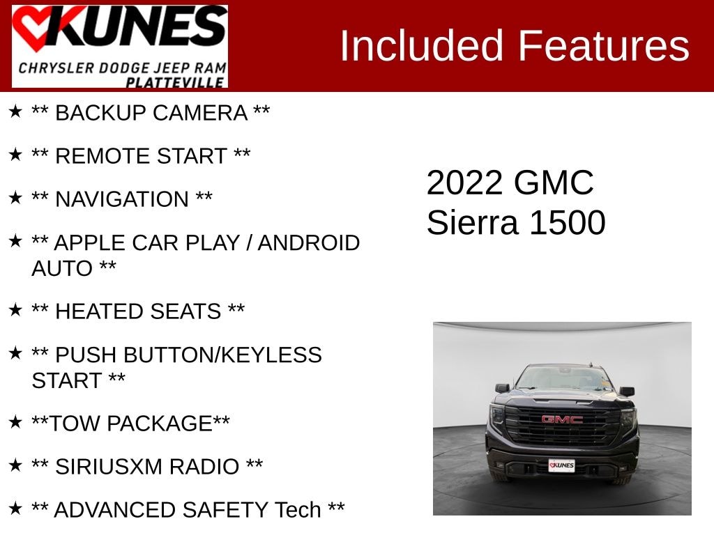 Used 2022 GMC Sierra 1500 Elevation Truck