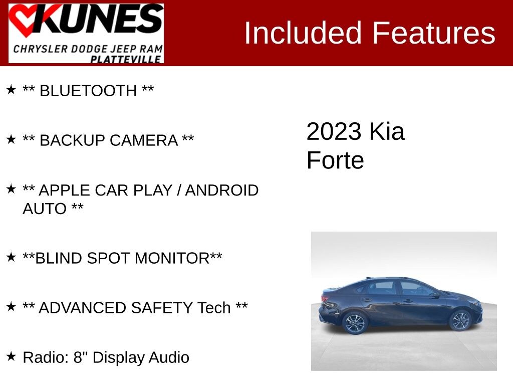 Used 2023 Kia Forte LXS Sedan