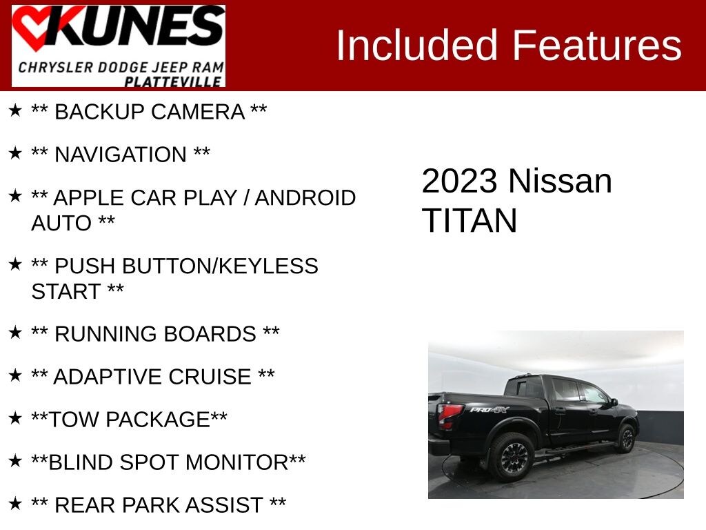 Used 2023 Nissan Titan PRO-4X Truck