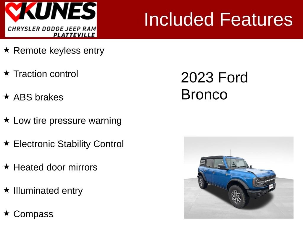 Used 2023 Ford Bronco Badlands SUV