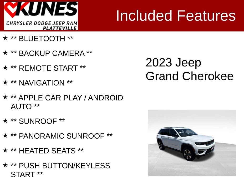 Used 2023 Jeep Grand Cherokee 4xe SUV