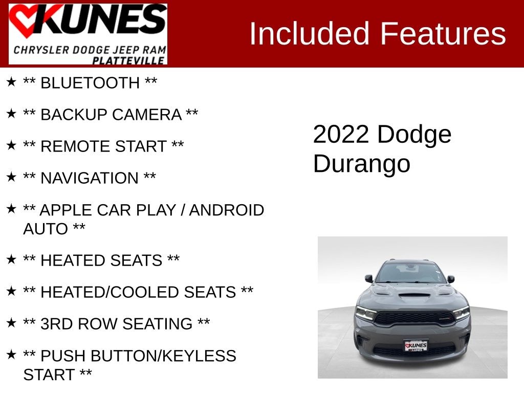 Used 2022 Dodge Durango R/T SUV