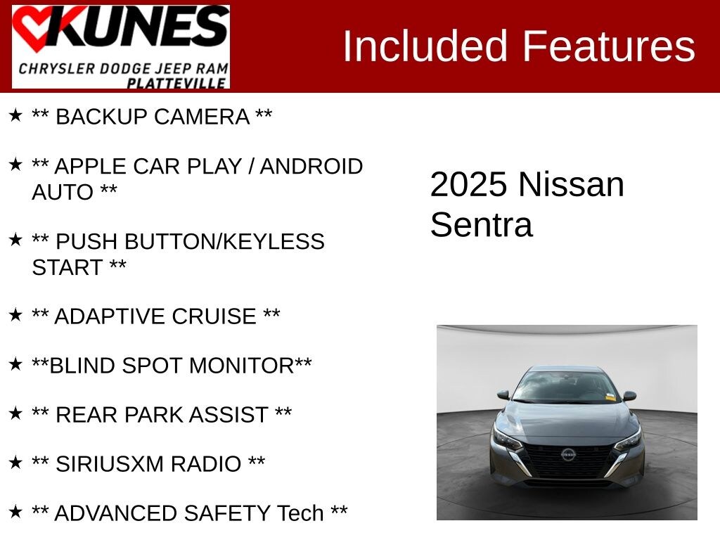 Used 2025 Nissan Sentra SV Sedan