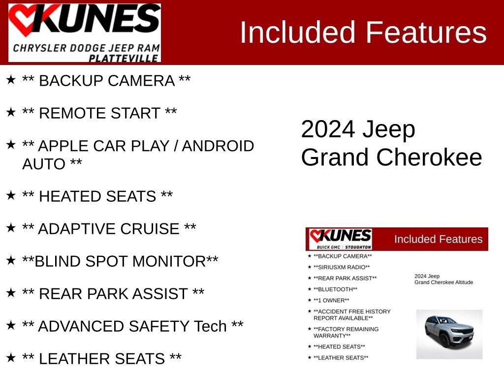 Used 2024 Jeep Grand Cherokee Altitude SUV