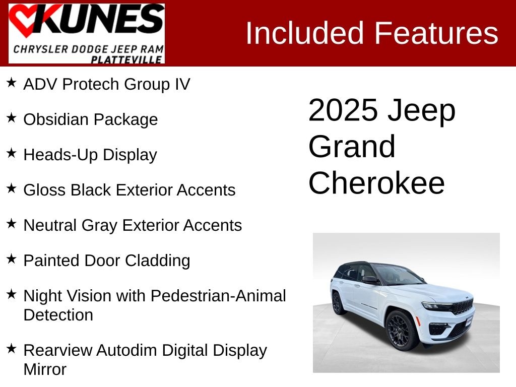 New 2025 Jeep Grand Cherokee Summit Sport Utility