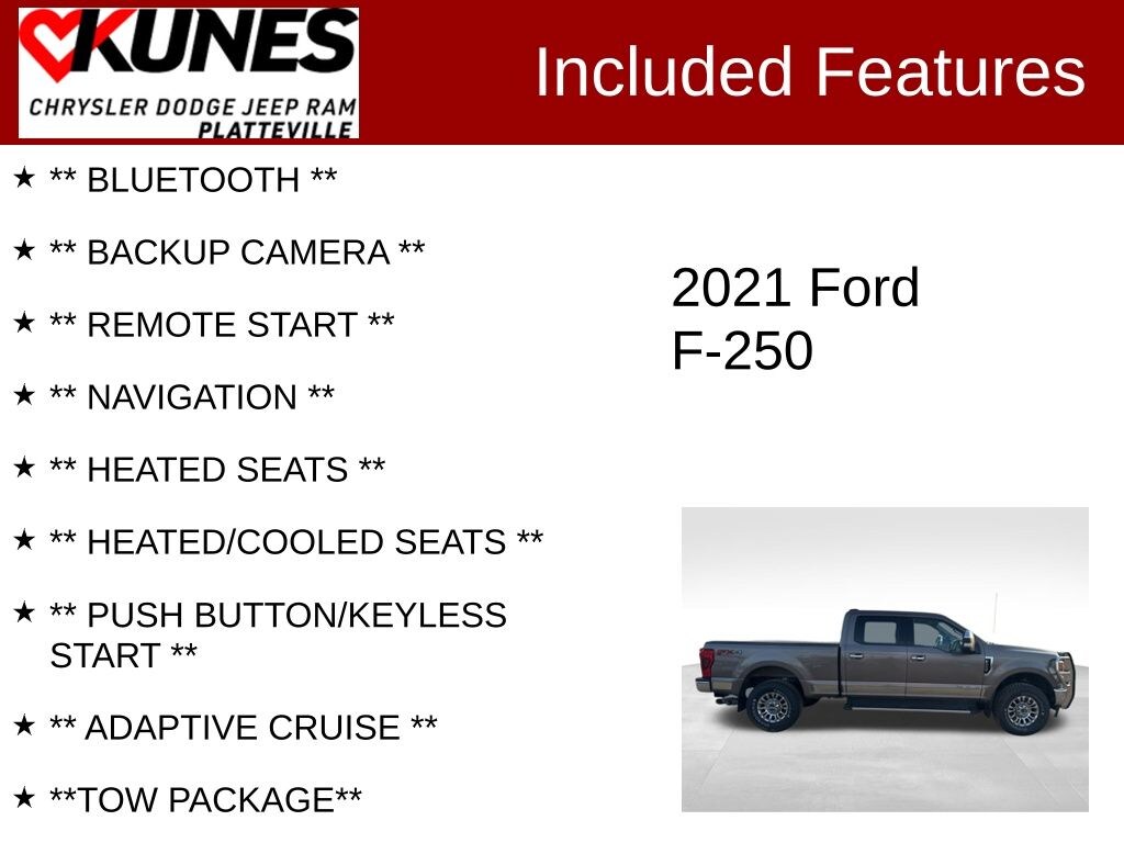 Used 2021 Ford F-250SD Lariat Truck