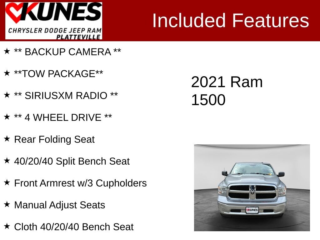 Used 2021 Ram 1500 Classic Tradesman Truck