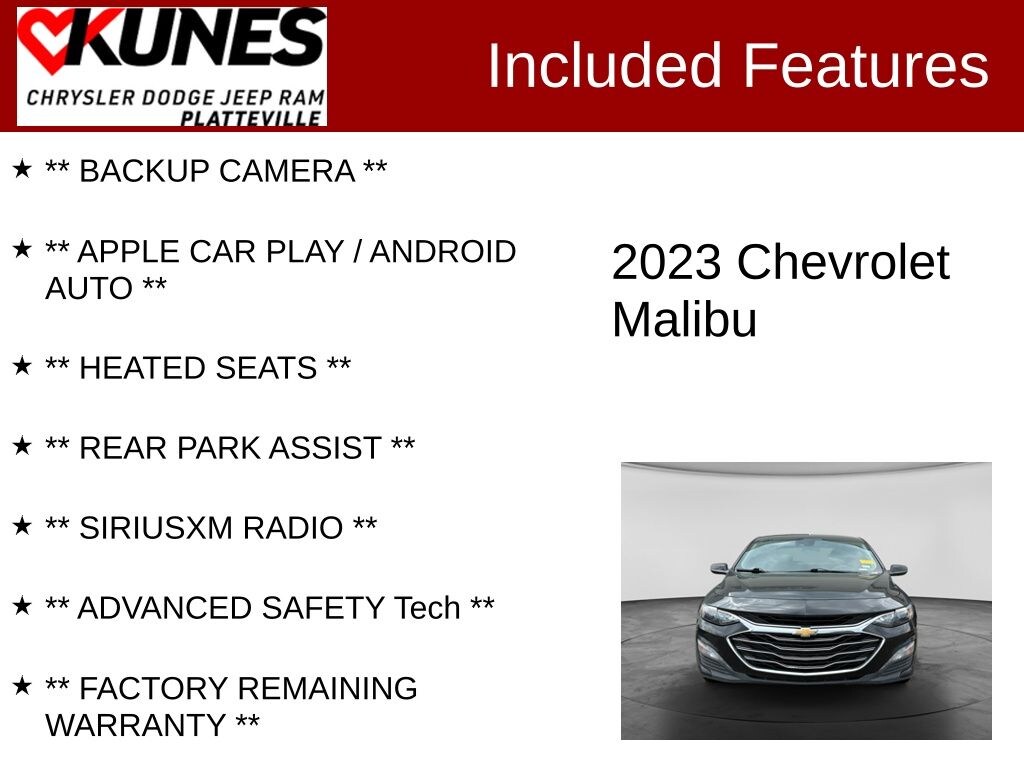 Used 2023 Chevrolet Malibu LT 1LT Sedan