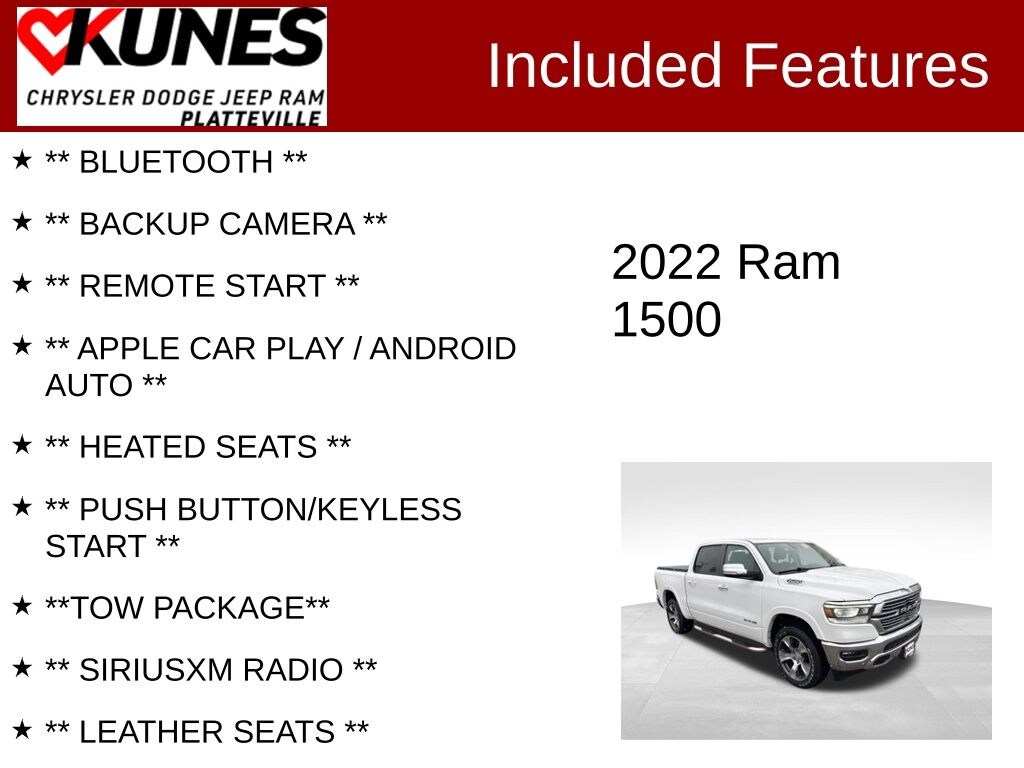 Used 2022 Ram 1500 Laramie Truck