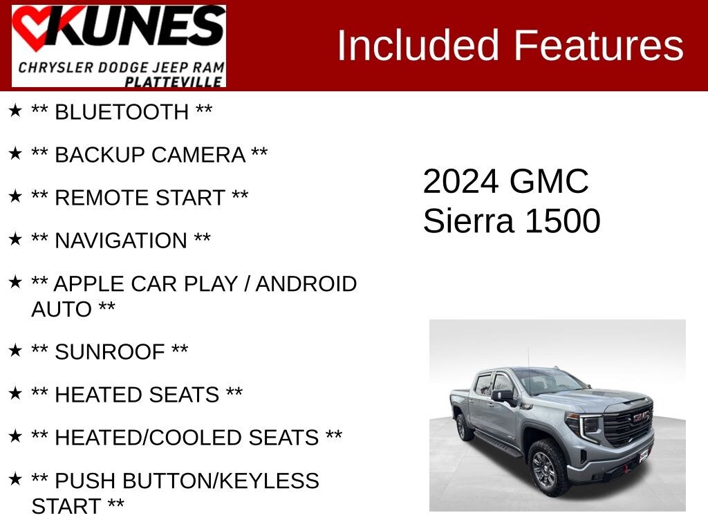 Used 2024 GMC Sierra 1500 AT4 Truck