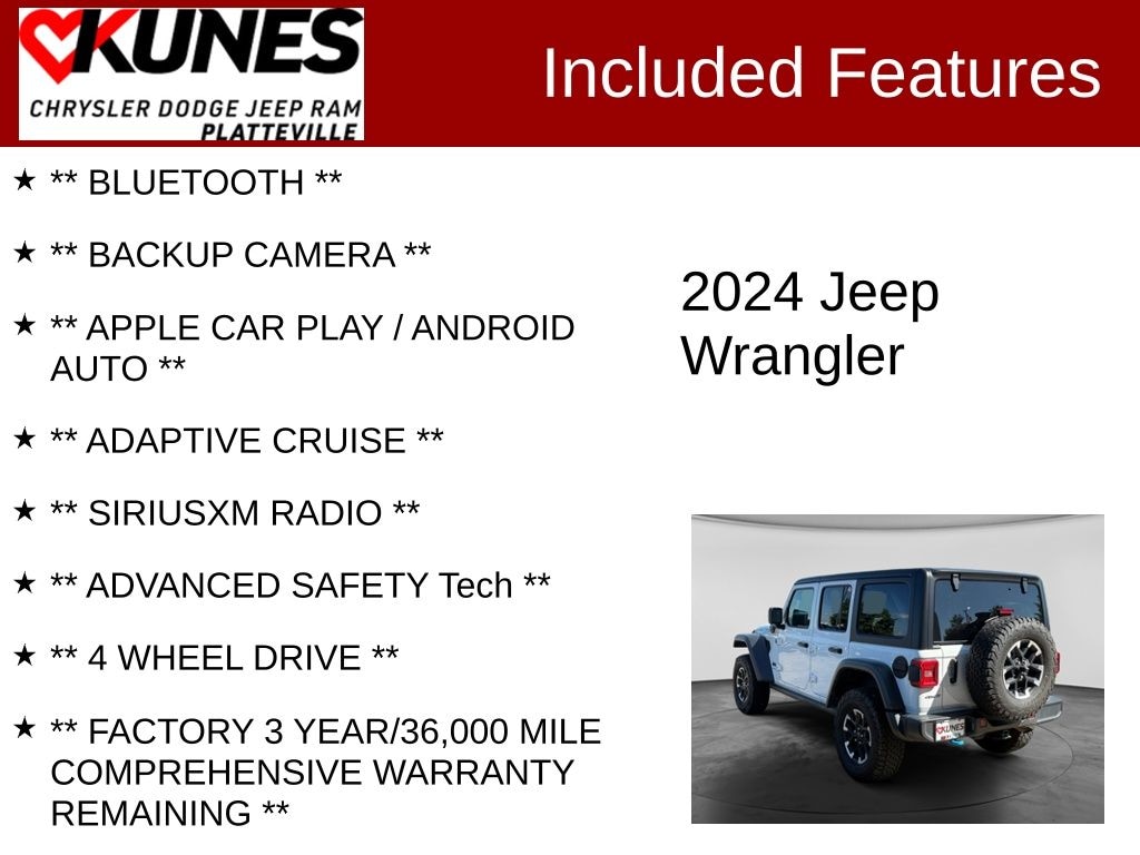 Used 2024 Jeep Wrangler Rubicon 4xe SUV