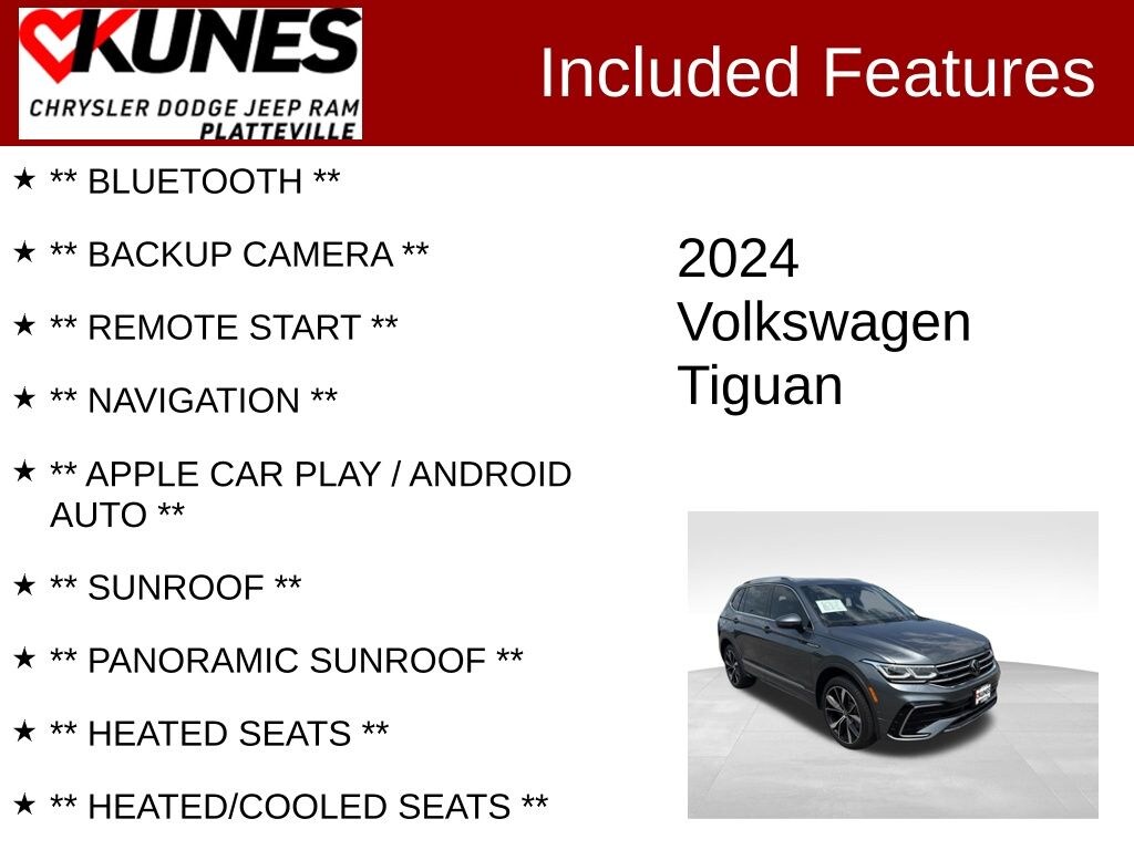 Used 2024 Volkswagen Tiguan 2.0T SEL R-Line SUV