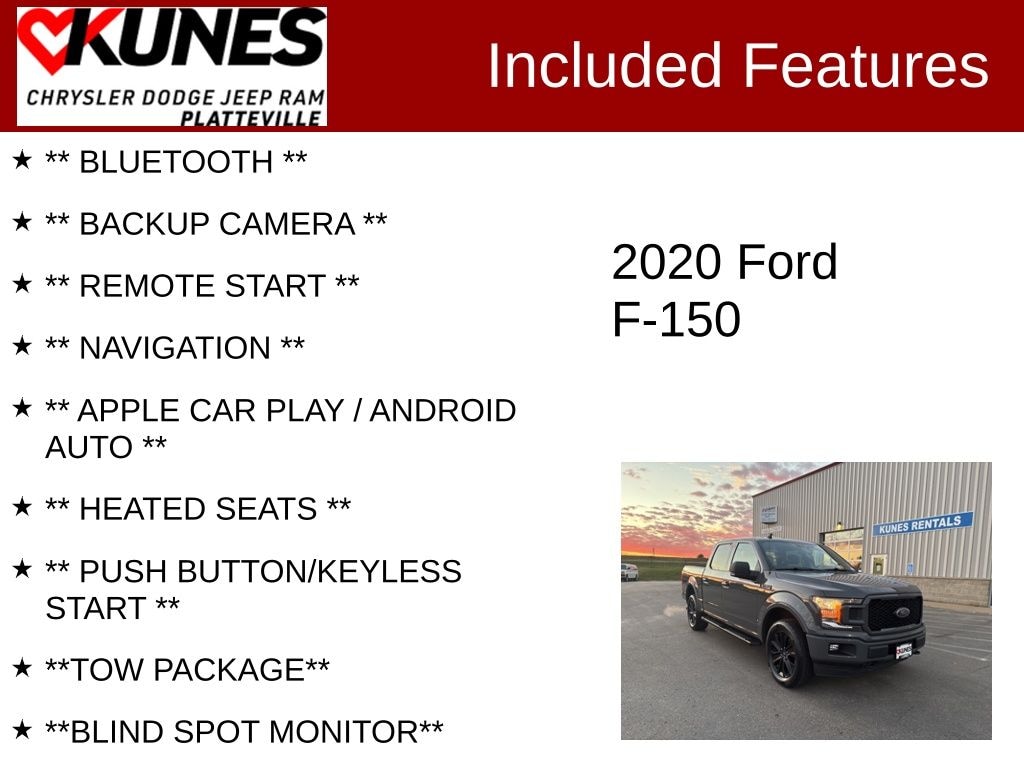 Used 2020 Ford F-150 XLT Truck