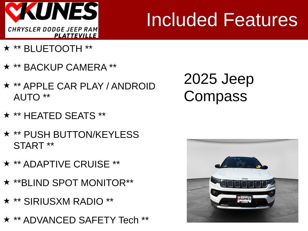 Used 2025 Jeep Compass Limited SUV