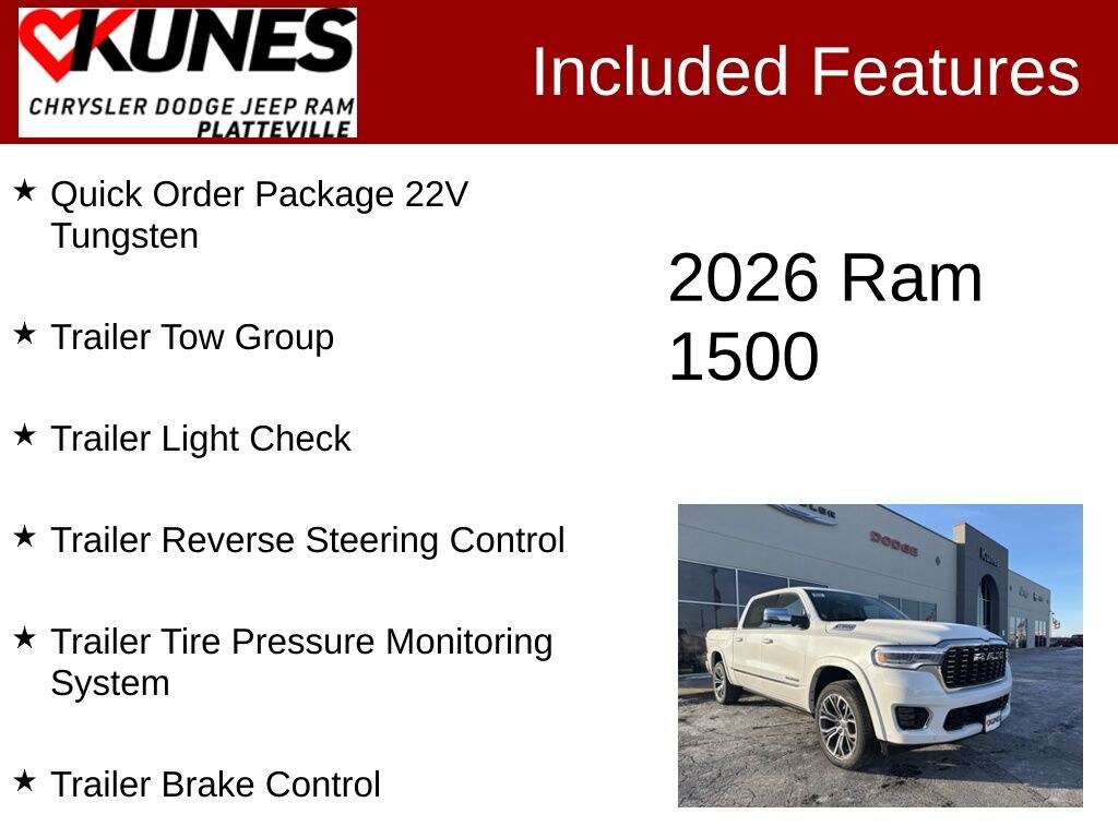 New 2026 Ram 1500 Tungsten Pickup