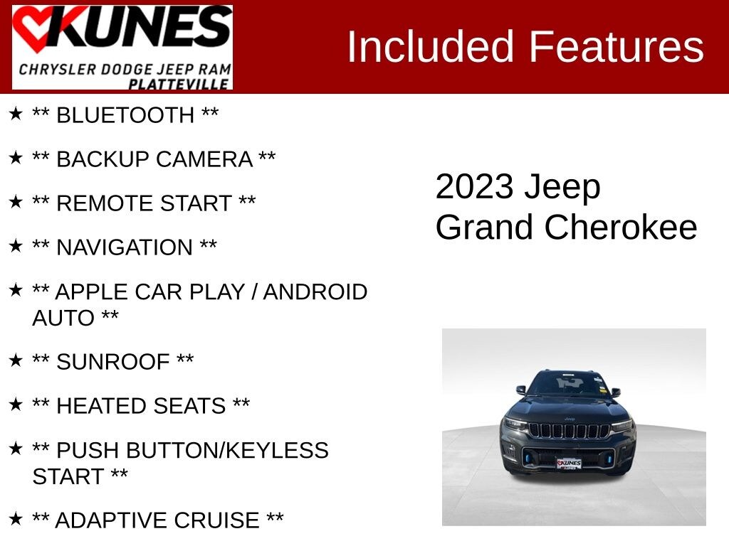 Used 2023 Jeep Grand Cherokee Overland 4xe SUV