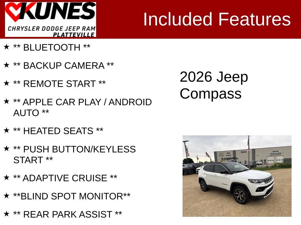 Used 2026 Jeep Compass Limited SUV