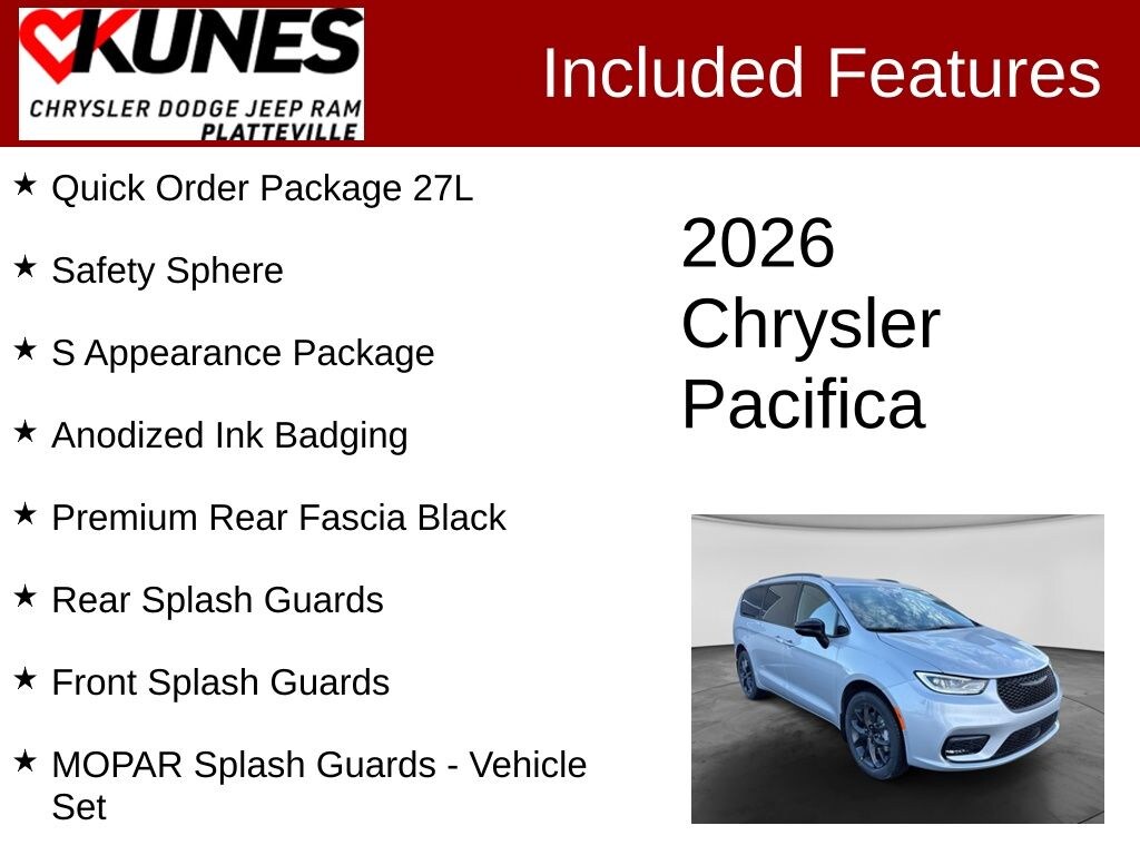 New 2026 Chrysler Pacifica Select Passenger Van