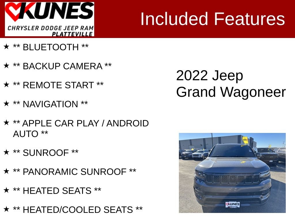 Used 2022 Jeep Grand Wagoneer Series II SUV