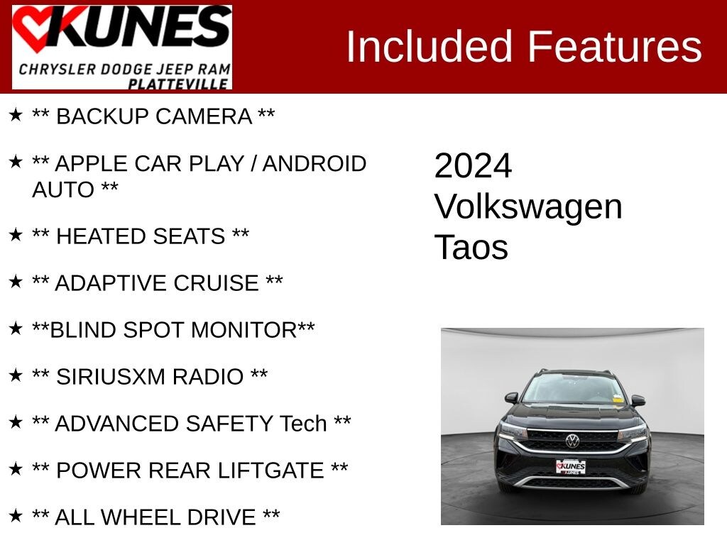 Used 2024 Volkswagen Taos 1.5T SE SUV