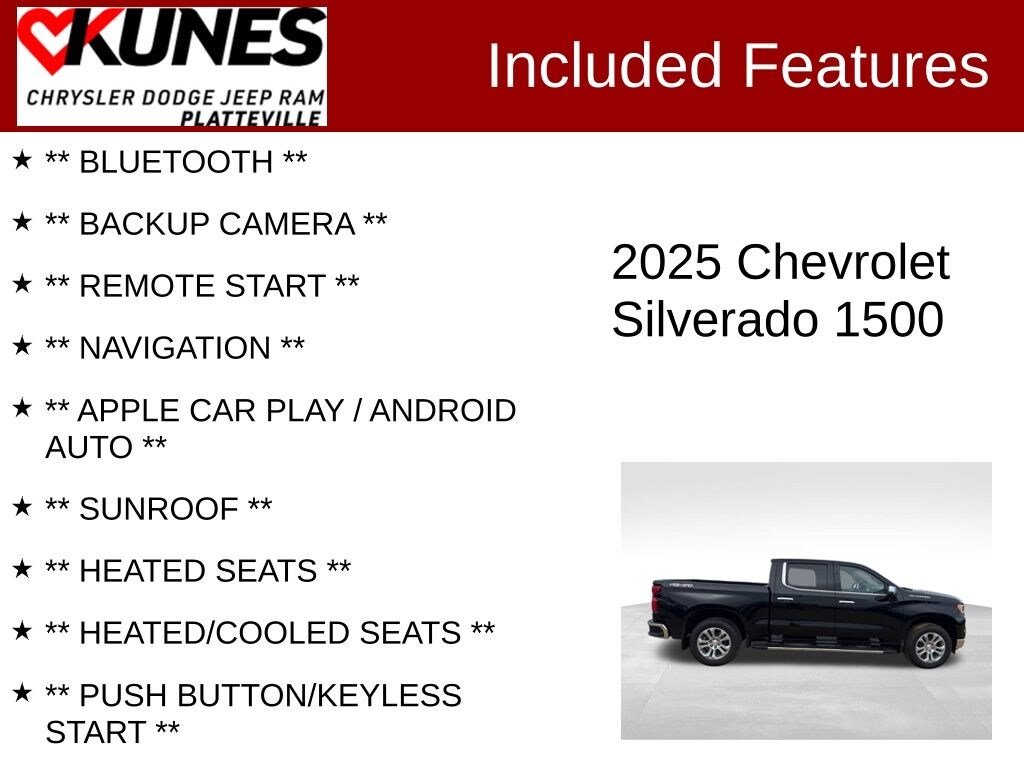 Used 2025 Chevrolet Silverado 1500 LTZ Truck