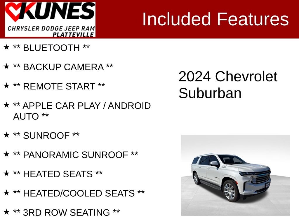 Used 2024 Chevrolet Suburban High Country SUV