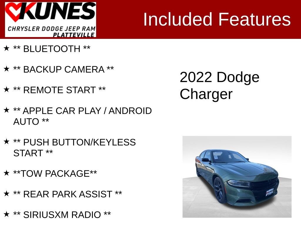 Used 2022 Dodge Charger SXT Sedan