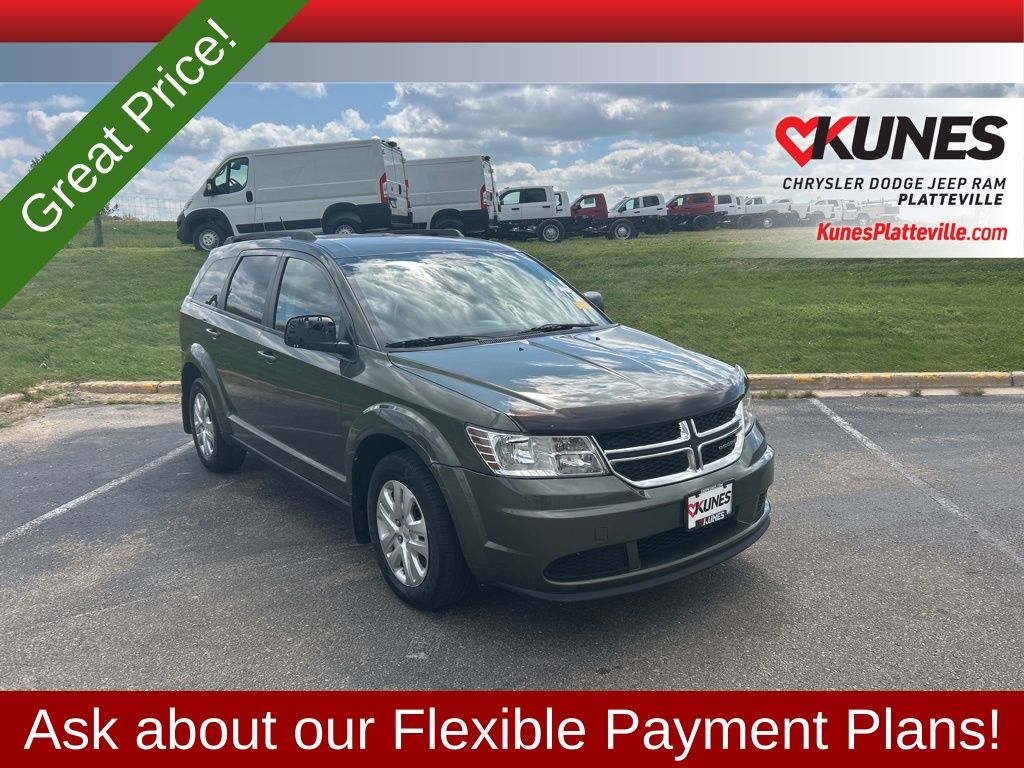 Used 2016 Dodge Journey SE with VIN 3C4PDCAB3GT185632 for sale in Platteville, WI