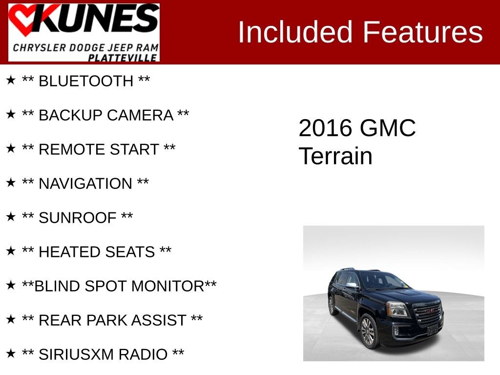 Used 2016 GMC Terrain Denali SUV