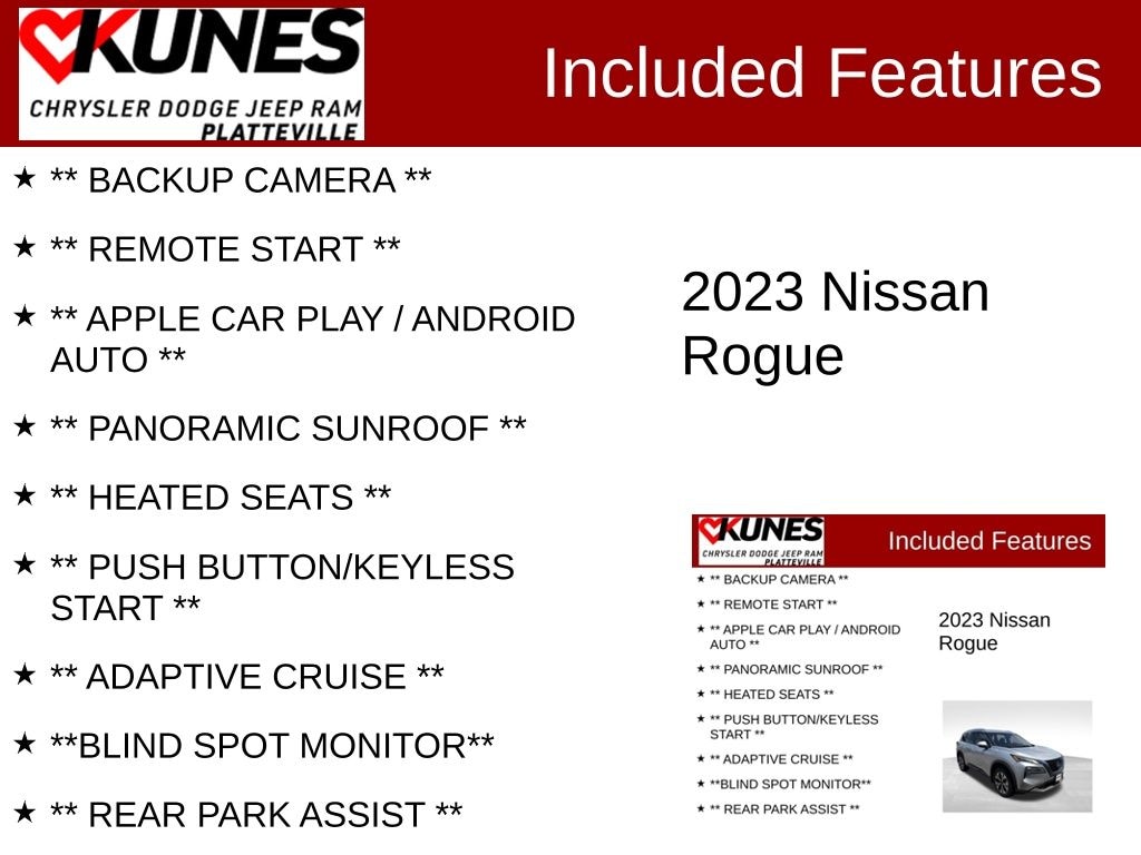 Used 2023 Nissan Rogue SV SUV